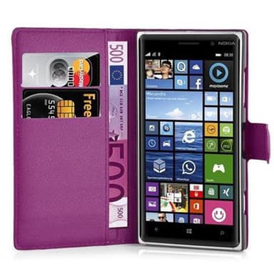 Nokia Lumia 830 Suojakuori Lompakkokotelo (Violetti)