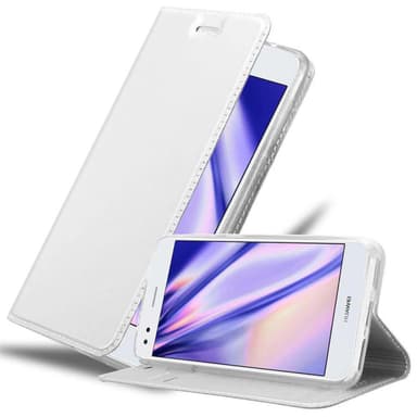 Huawei Y6 PRO 2017 Suojakuori Lompakkokotelo (Hopea)