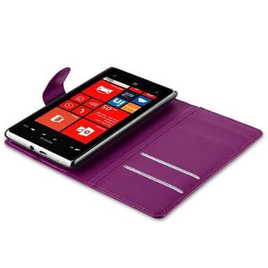 Nokia Lumia 925 Suojakuori Lompakkokotelo (Violetti)