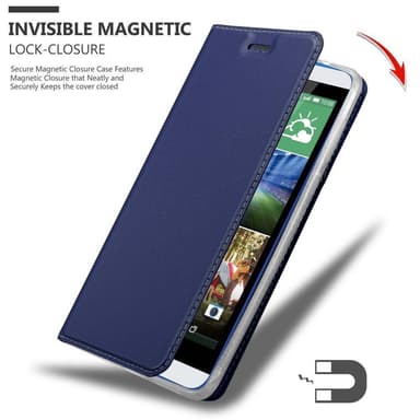HTC Desire 820 Suojakuori Lompakkokotelo (Sininen)