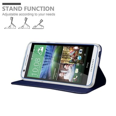 HTC Desire 820 Suojakuori Lompakkokotelo (Sininen)