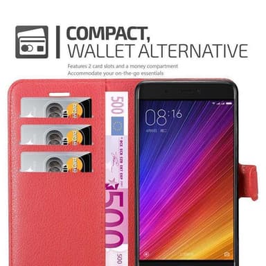 Xiaomi Mi 5s Suojakuori Lompakkokotelo (Punainen)