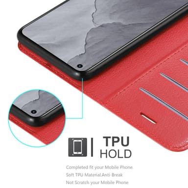 Realme GT Master Suojakuori Lompakkokotelo (Punainen)