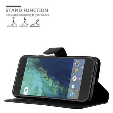 Google PIXEL Suojakuori Lompakkokotelo (Musta)