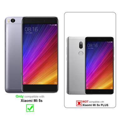 Xiaomi Mi 5s Suojakuori Lompakkokotelo (Punainen)