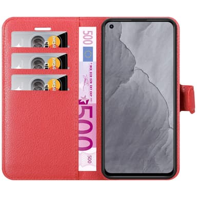 Realme GT Master Suojakuori Lompakkokotelo (Punainen)