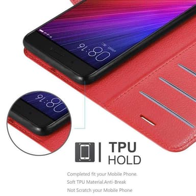 Xiaomi Mi 5s Suojakuori Lompakkokotelo (Punainen)