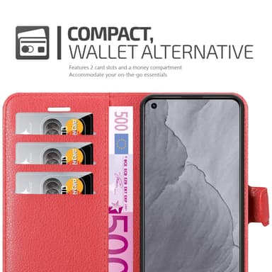Realme GT Master Suojakuori Lompakkokotelo (Punainen)