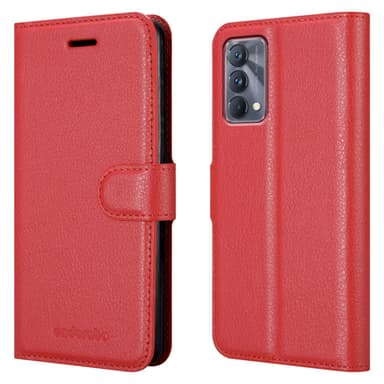 Realme GT Master Suojakuori Lompakkokotelo (Punainen)