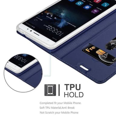 Huawei MATE S Suojakuori Lompakkokotelo (Sininen)