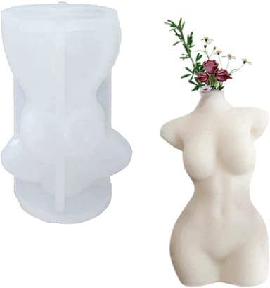 Silikonimuotti / Light muotti 3D Naarasrunko 10 cm