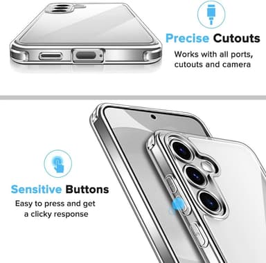 Samsung Galaxy S24 Suojakuori Kotelo (Läpinäkyvä)