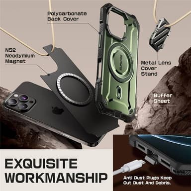 SUPCASE UB Mag XT kuori iPhone 16 Pro - Guldan