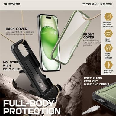 SUPCASE UB Pro kuori iPhone 16 Pro Max - Guldan