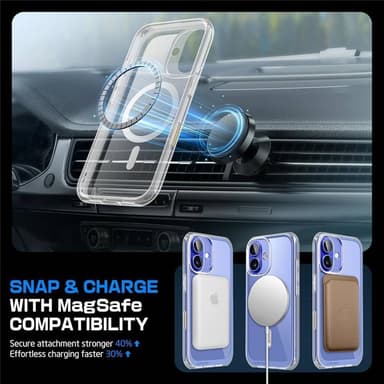 SUPCASE UB Mag kotelo iPhone 16 - Clear