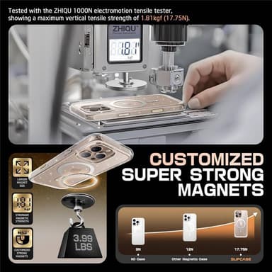 SUPCASE UB Mag kotelo iPhone 16 Pro Max - Glitterpink