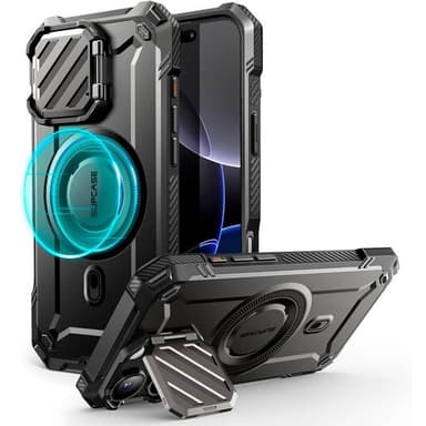 SUPCASE UB Mag XT kuori iPhone 16 Pro Max - Musta