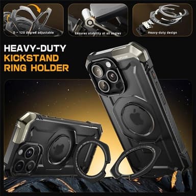 SUPCASE UB Grip kuori iPhone 16 Pro Max - Musta