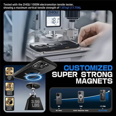 SUPCASE UB Mag kotelo iPhone 16 Pro Max - Musta