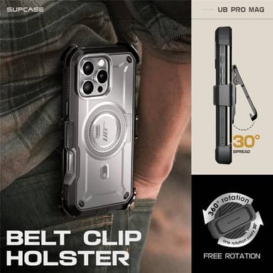 SUPCASE UB Pro Mag kuori iPhone 16 Pro - TiGray