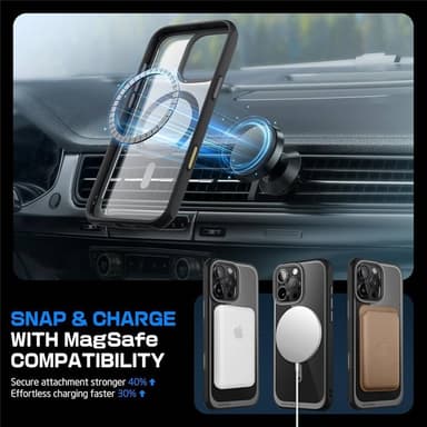 SUPCASE UB Mag kotelo iPhone 16 Pro Max - Musta