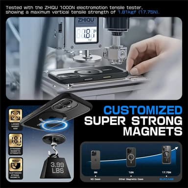 SUPCASE UB Mag kotelo iPhone 16 - Musta