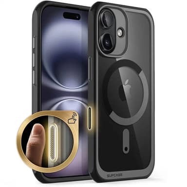 SUPCASE UB Mag kotelo iPhone 16 - Musta