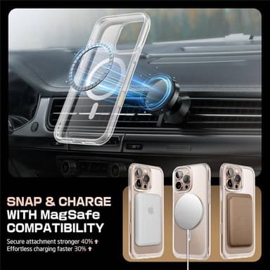 SUPCASE UB Mag kotelo iPhone 16 Pro - Clear