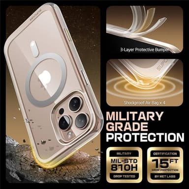 SUPCASE UB Mag Stand kotelo iPhone 16 Pro - Clear