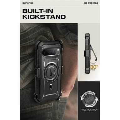 SUPCASE UB Pro Mag kuori Google Pixel 9 Pro - Musta