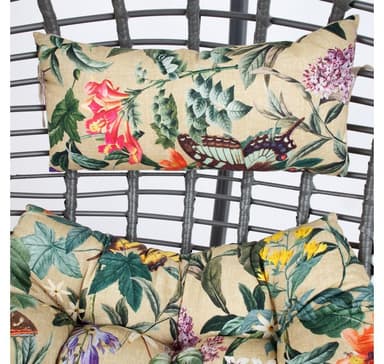 Tyyny riipputuolille COCO AMAZONIA, beige kukallinen