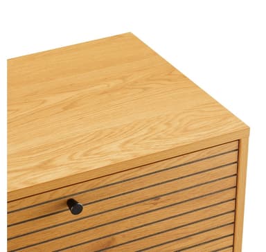 TV-pöytä LINE 120x40xH50cm, melamiini tammen kuorella