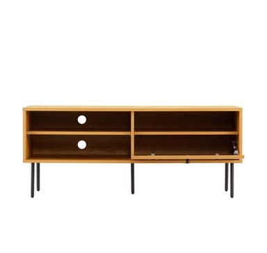 TV-pöytä LINE 120x40xH50cm, melamiini tammen kuorella