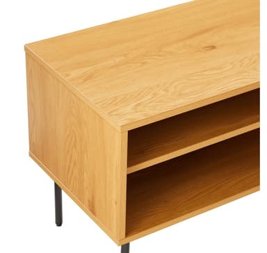 TV-pöytä LINE 120x40xH50cm, melamiini tammen kuorella