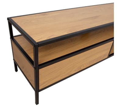 TV-pöytä HEDVIG 120x33xH40cm, saarni/musta