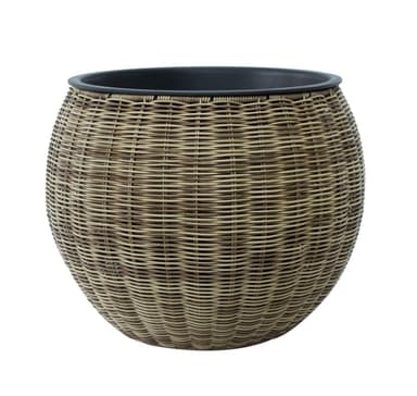 Istutuskone WICKER D40xH32cm, vaaleanruskea