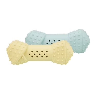 Lelu koirille Junior jäähdytysluu, luonnonkumi, 10 cm satunnainen väri