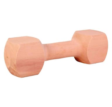 Lelu koirille puinen noutokäsipaino, kulmikas, n. 400 g, Trixie