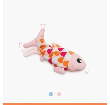 Groovy kala, vaaleanpunainen, lelu kissoille, Catit