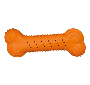 Lelu koirille Rustling luu, luonnonkumi, 18 cm satunnainen väri, Trixie