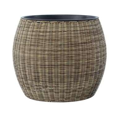 Istutuskone WICKER D48xK40cm, vaaleanruskea
