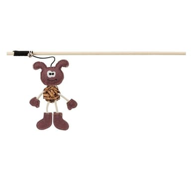 Lelu kissoille Leikkisauva koiran kanssa, 40 cm