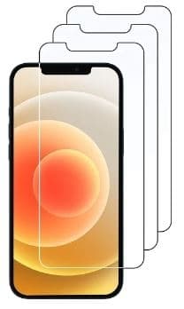 3 kappaleen näytön suojalasia kuumennetusta lasista iPhone 12/12 Pro -mallille.