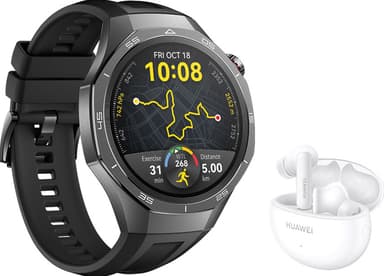 Huawei Watch GT 5 Pro urheilukello 46mm(mus.)+FreeBuds 5i lahjapakkaus