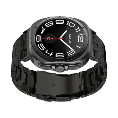 Iron Man Edition titaanikellon ranneke Samsung Galaxy Watch 7 Ultralle 47mm Musta