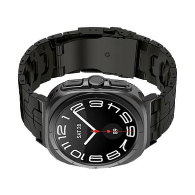 Iron Man Edition titaanikellon ranneke Samsung Galaxy Watch 7 Ultralle 47mm Musta