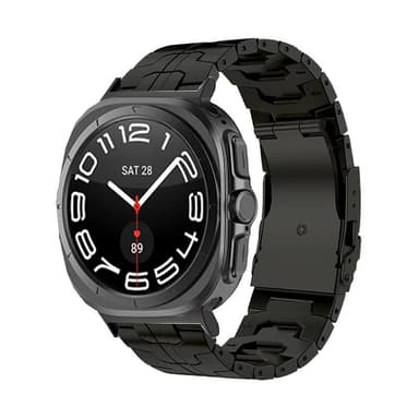 Iron Man Edition titaanikellon ranneke Samsung Galaxy Watch 7 Ultralle 47mm Musta