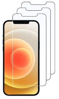 3 kappaleen näytön suojalasia kuumennetusta lasista iPhone 12/12 Pro -mallille.
