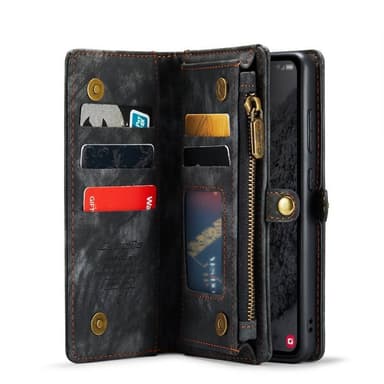 CaseMe puhelimenkotelo 008 8-kortti Samsung Galaxy A35 - Musta/harmaa