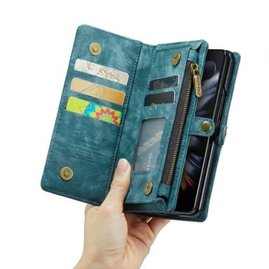 CaseMe puhelimenkotelo 008 5-kortti Samsung Galaxy Z Fold 5 - Sininen